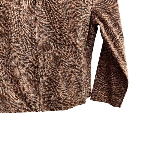 Retro Y2K Animal Print Fitted Zip Up Jacket - Picture 6 of 11